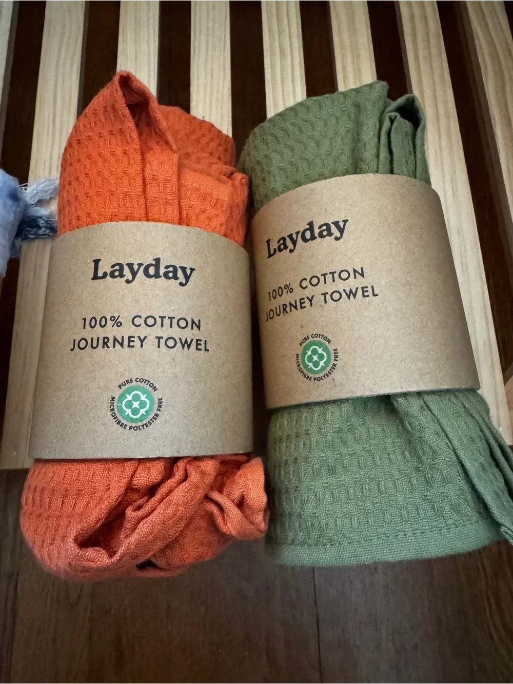 Layday Journey Towels Set of 3 NWT 100% Cotton Travel Beach Towels B Corp